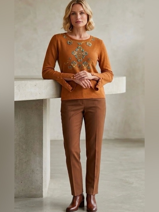 Tops - 🔴Jeweled High End Rayon Sweater-SizeL/XL/XXL